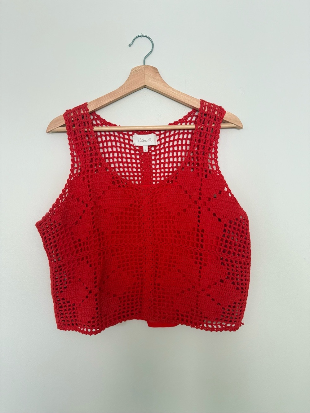 Cleobella Crochet Tank Top - Red